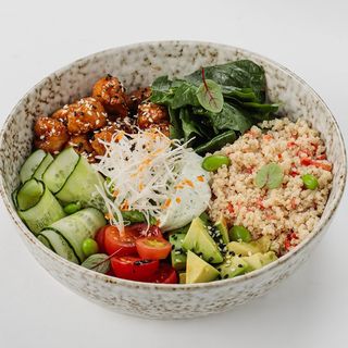 Боул с курицей терияки