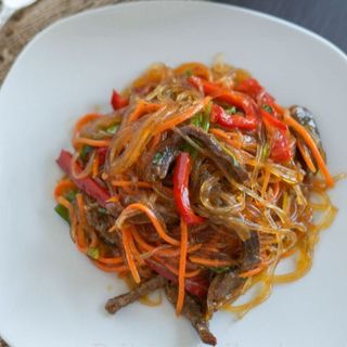 Фунчоза с говядиной