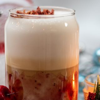 клубничный латте