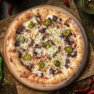 Пицца "с Фаршем и халапеньо"
