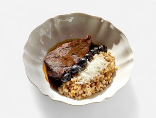 Конские щечки с полбой