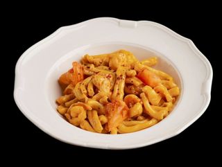 Казаречче с креветками