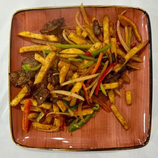 Фри с мясом