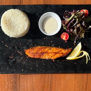 Семга на гриле