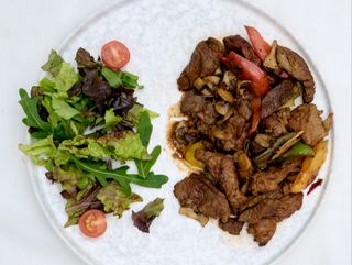 Баранина с овощами