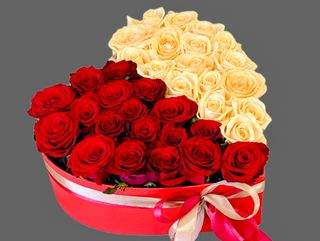 Сердце из роз "M"