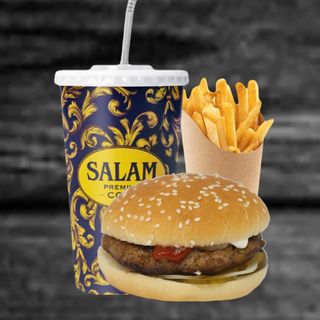 Микс с гамбургером