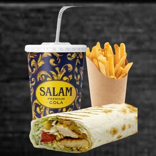 Микс с донером( курица)