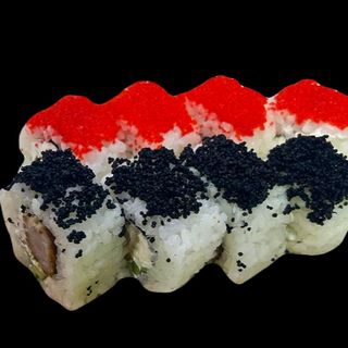 Шахматный ролл с креветкой