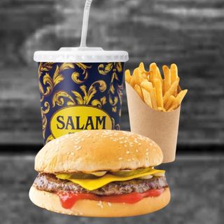 Чизбургер + Картофель фри + напиток