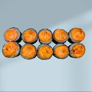 Запеченный ролл с лососем