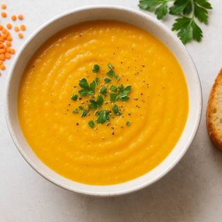 Крем суп из чечевицы 