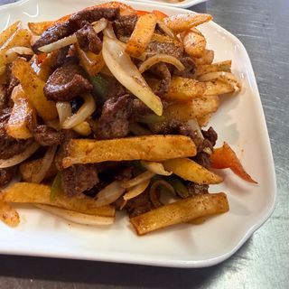 Фри с курицей
