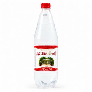 Вода Асем Ай Сарыагаш минеральная газированная, 1 л