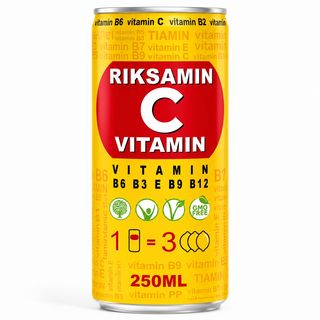 Напиток Riksamin Vitamin С газированный в ж/б, 0.2 л