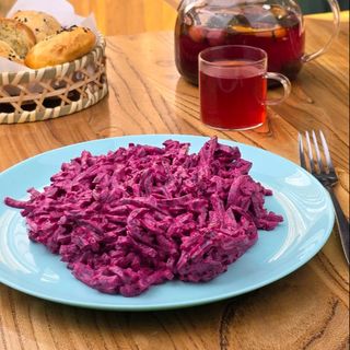 Салат Свекла с майонезом и чесноком 150 гр