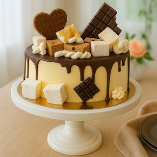 Маршмеллоу мен Milka бал торты 1.770г  / Торт Milka c маршмеллоу медовый 1.770гр