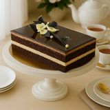 Гүлдермен безендірілген Шоколадты пломбир торты 1.540г / Торт Шоколадный пломбир с цветами 1.540гр