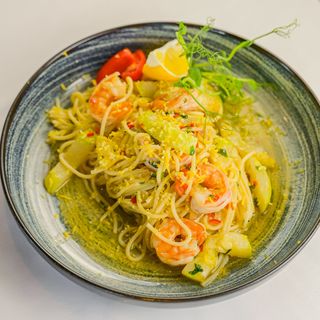 Паста с креветками