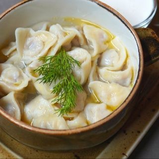 Пельмени со сметаной