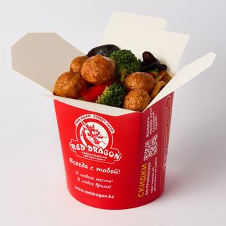 Лапша с шариками из курицы