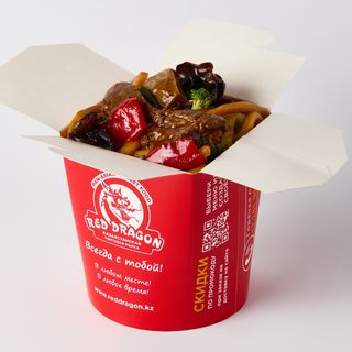 Лапша с подливом из конины