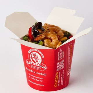 Лапша с морепродуктами