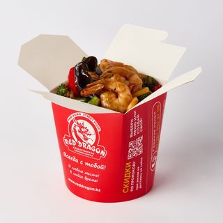 Лапша с креветками Double