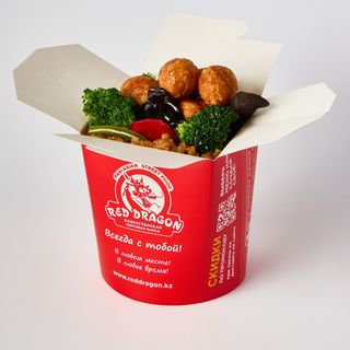 Лапша с шариками из курицы Double