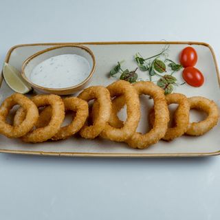 Кольца кальмара в кляре