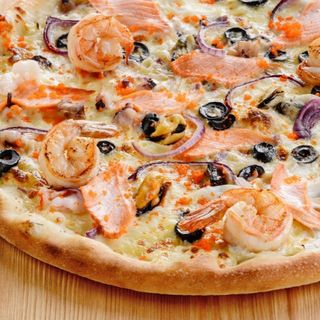 Пицца с морепродуктами