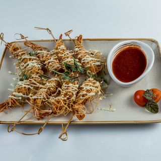 Креветки катаифи