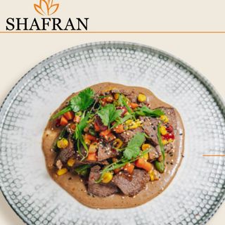 Баранина по-Азиатски с соусом блэк пеппер