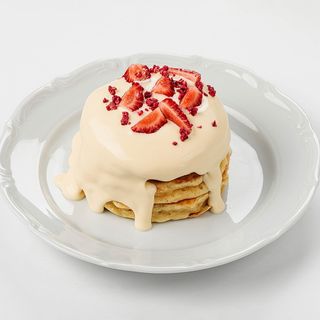 Панкейки с ванильным соусом