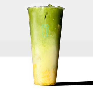 Матча манго пудинг