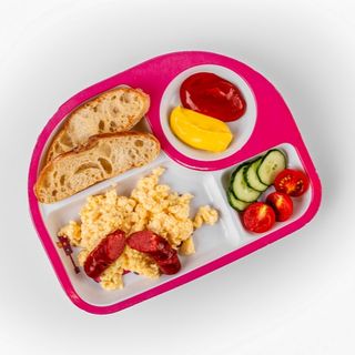 Скрэмбл с копченой колбасой