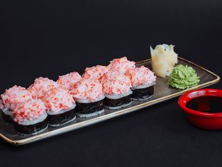 Запечённый ролл с крабом / 10шт