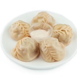 Манты с мясом и картофелем (5 шт)