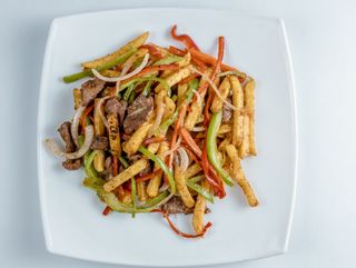 Фри с мясом