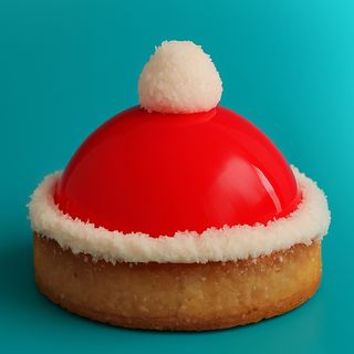 Тарталетка шапка Санты