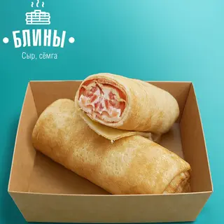 Блины с семгой