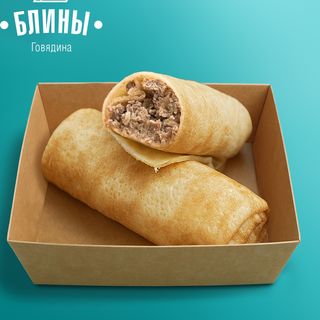 Блины с говядиной