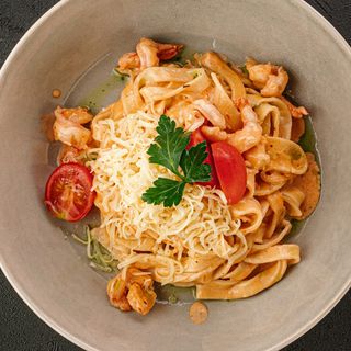 Паста с креветками