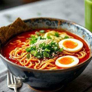 Рамен с пельменями