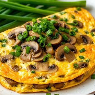 Омлет с грибами