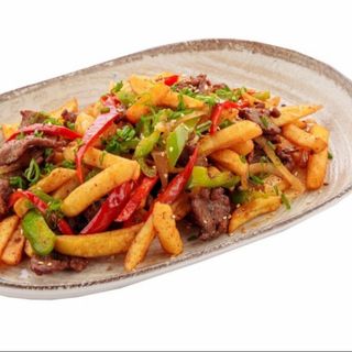 Фри с мясом