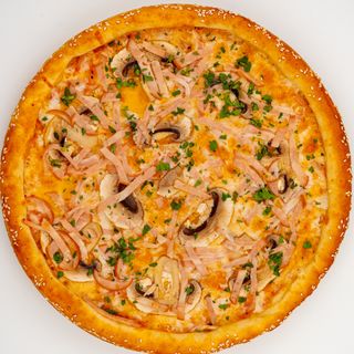 Пицца куриная с грибами 