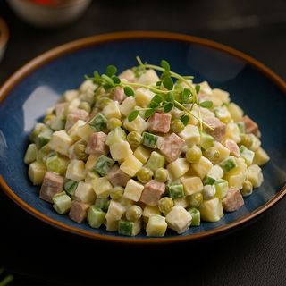 Оливье с языком 