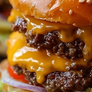 Двойной Чизбургер с картофелем