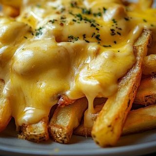 Картофель с сырным топпингом